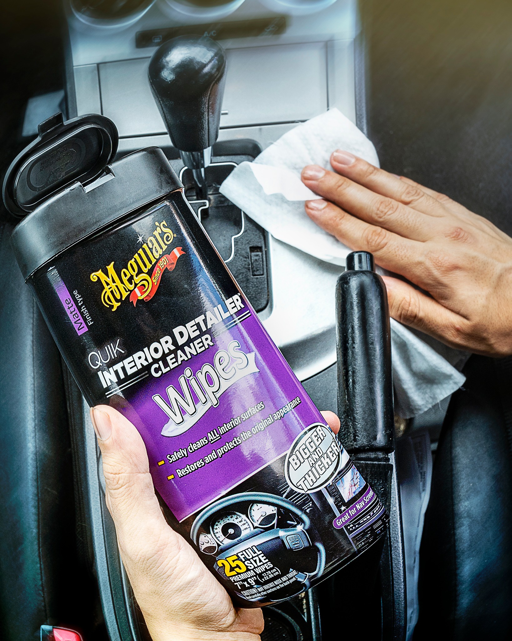 Meguiar's Quik Interior Detailer Cleaner Wipes G13600 Meguiars