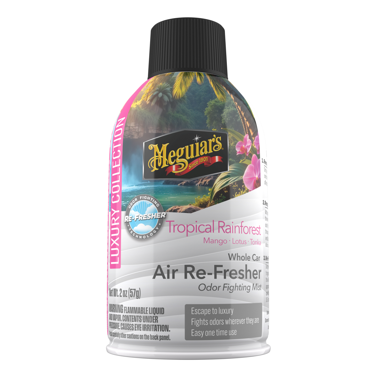  Meguiar's Whole Car Air Re-Fresher Odor Elimiator - Tropical Rainforest