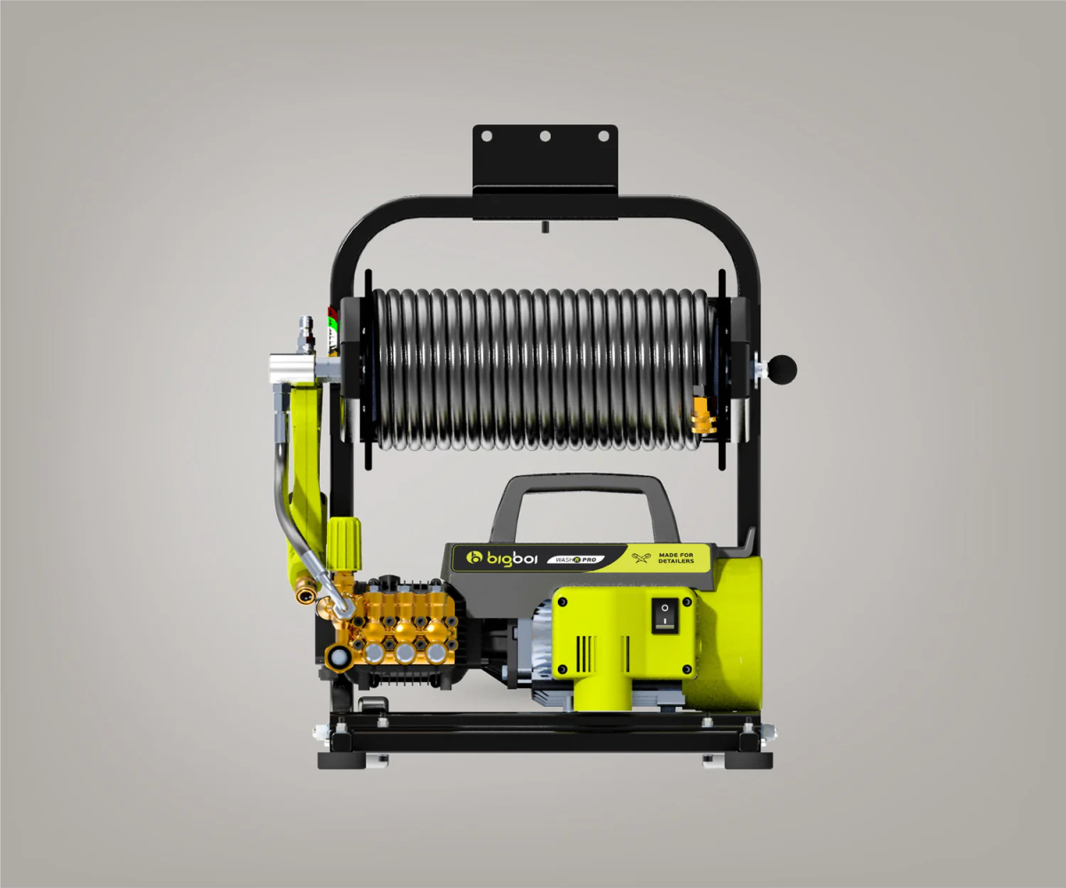  Bigboi Wall Mount 2 in 1 Wheelbase & Reel for Hose