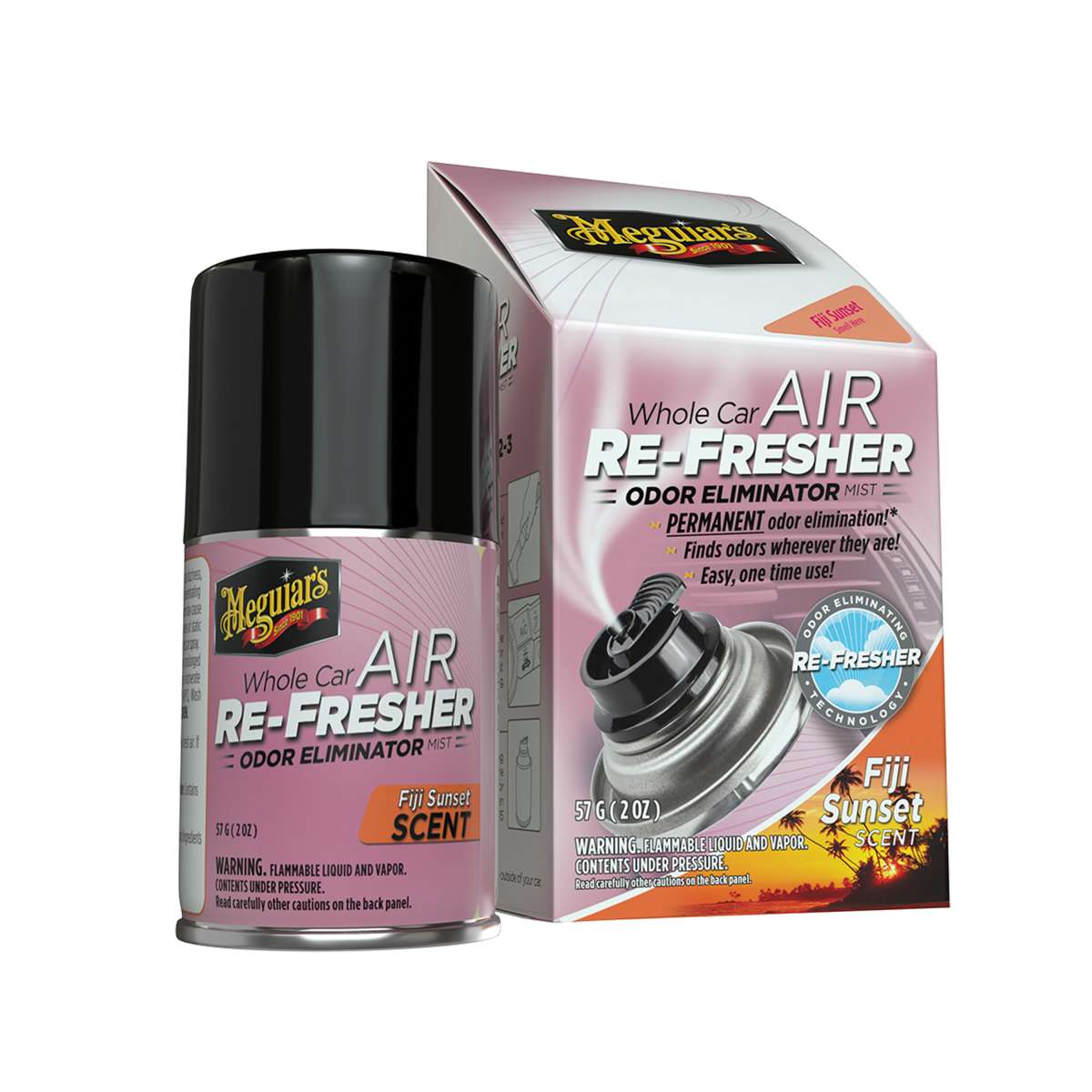  Meguiar's Whole Car Air Re-Fresher Odor Eliminator - Fiji Sunset