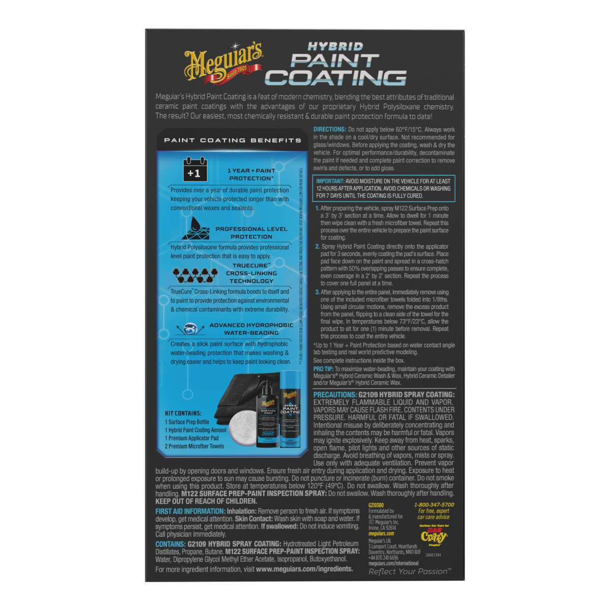  Meguiar's Hybrid Paint Coating Kit